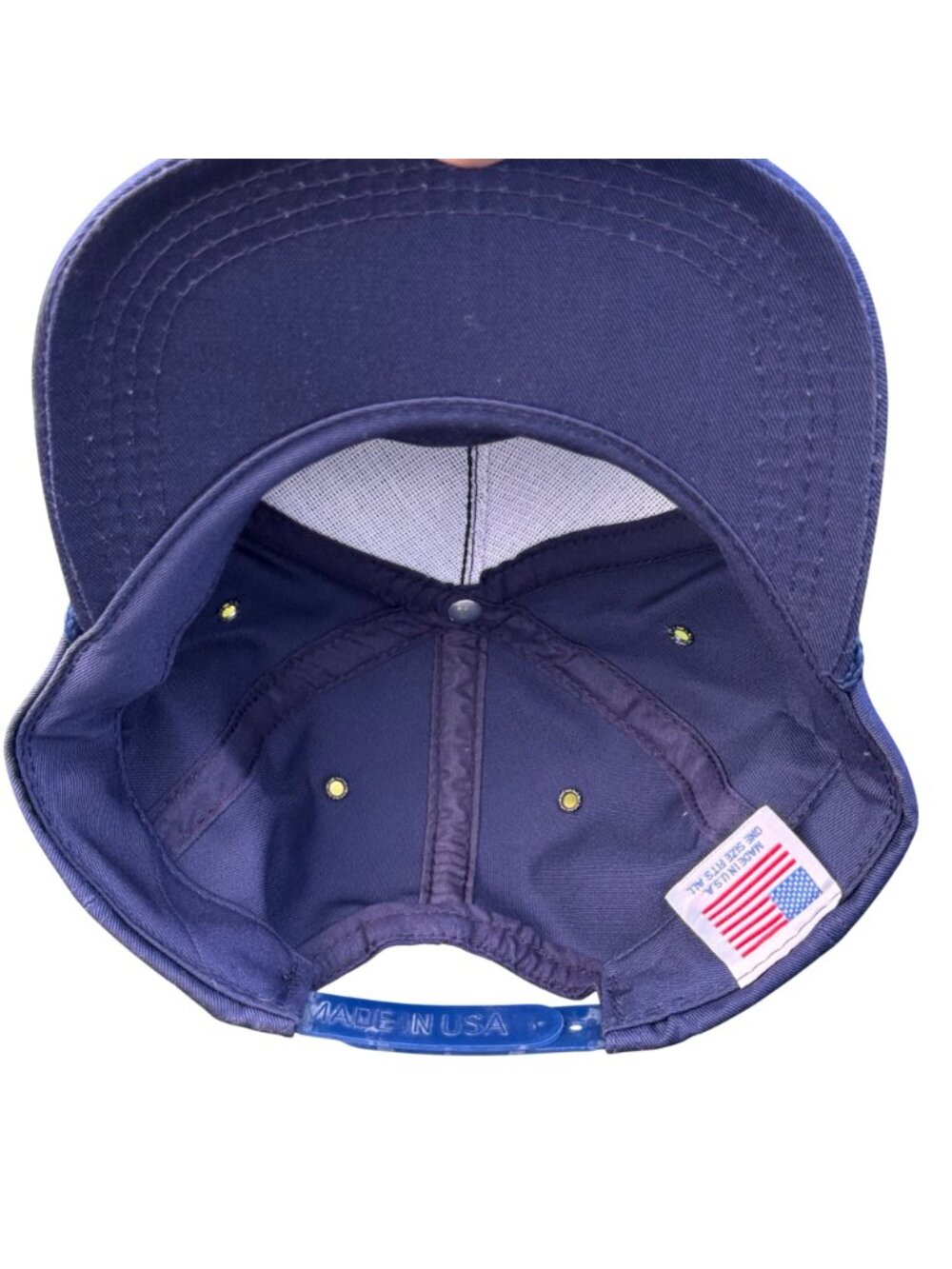Pearl Harbor HI Snapback USS Arizona BB-39 Rope Hat Navy Blue One Size USA Vtg - Picture 5 of 14